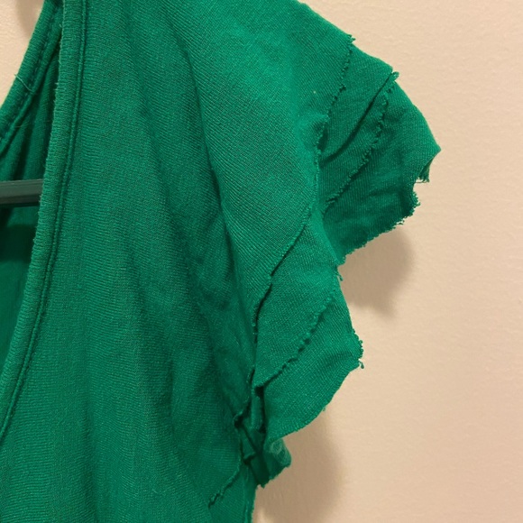 Green Ruffle Top - Picture 4 of 4
